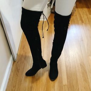 Over the Knee Black Boots